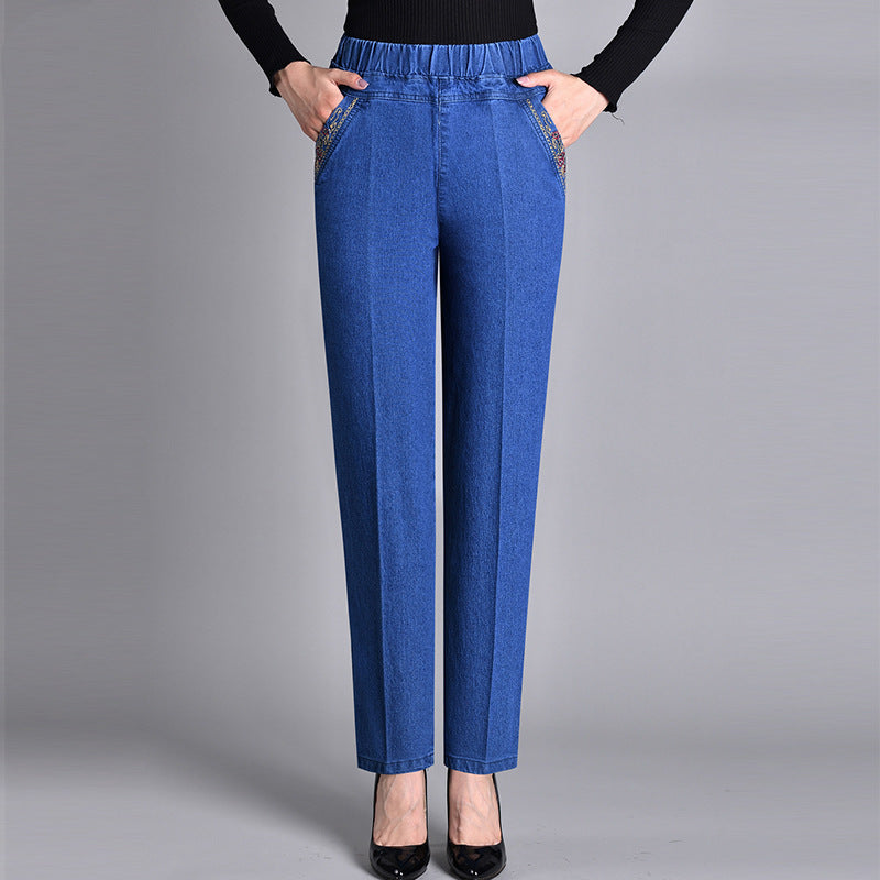 Céline — Jeans mit geradem Schnitt und elastischem Bund