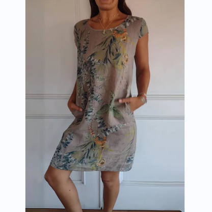Botanica — Kurzärmliges Midi-Kleid