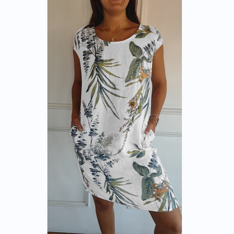 Botanica — Kurzärmliges Midi-Kleid