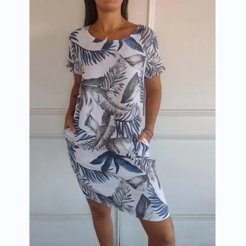 Botanica — Kurzärmliges Midi-Kleid