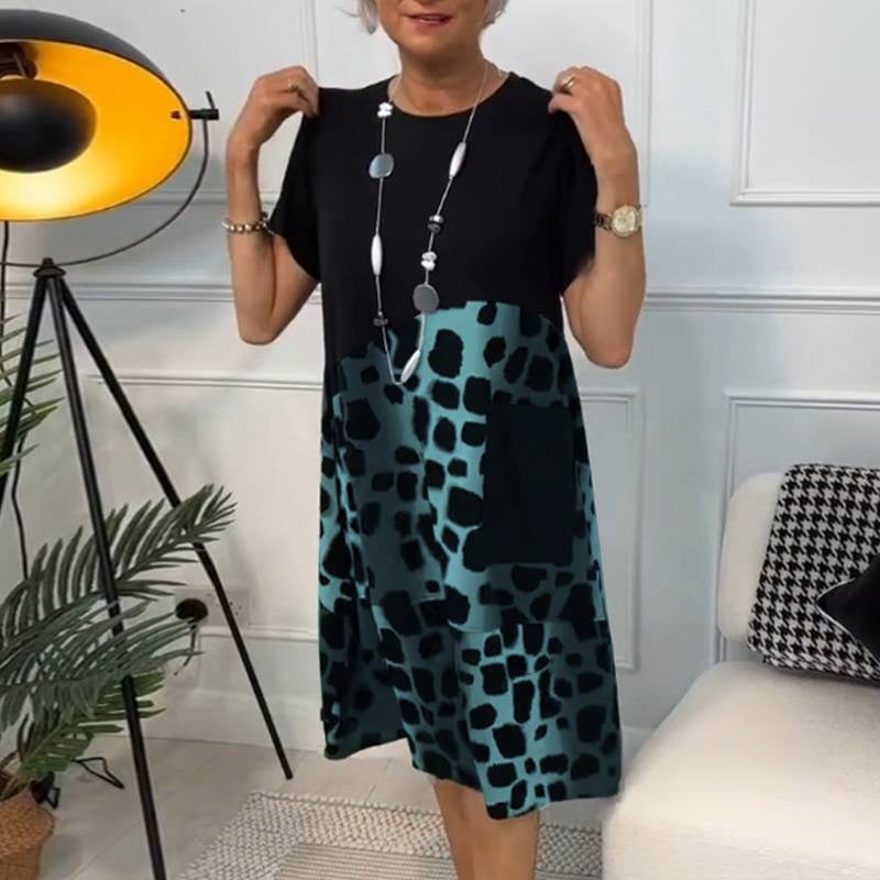 Irisch — Gedrucktes Midi-Kleid für mühelosen Stil