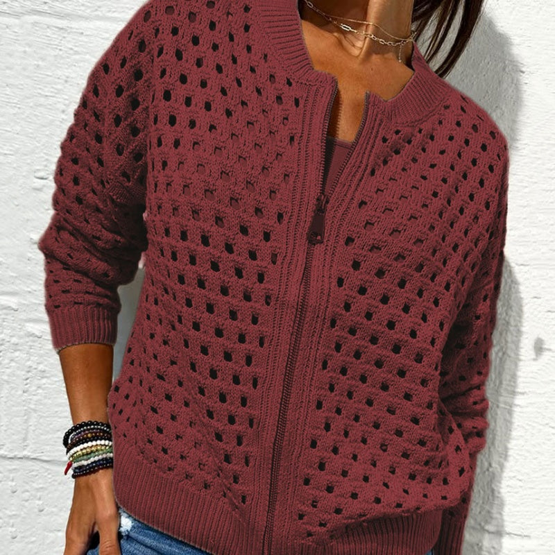 Solmaire — Hohstrick Zip-Up Cardigan