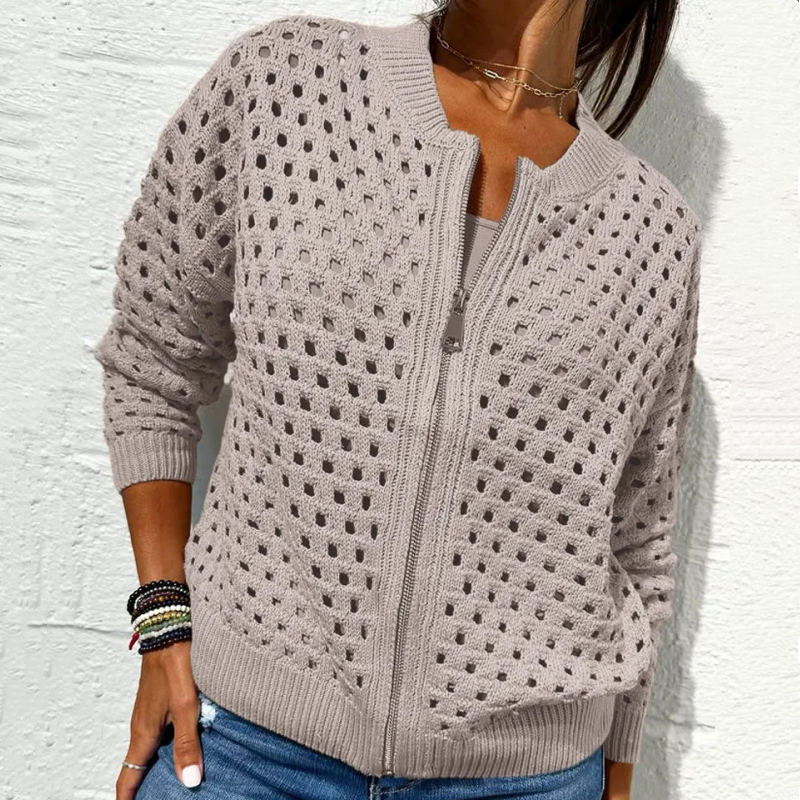 Solmaire — Hohstrick Zip-Up Cardigan