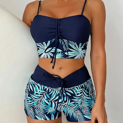 Marielune — Highwaist Bikinihose im Shorts-Stil, Zweiteiler