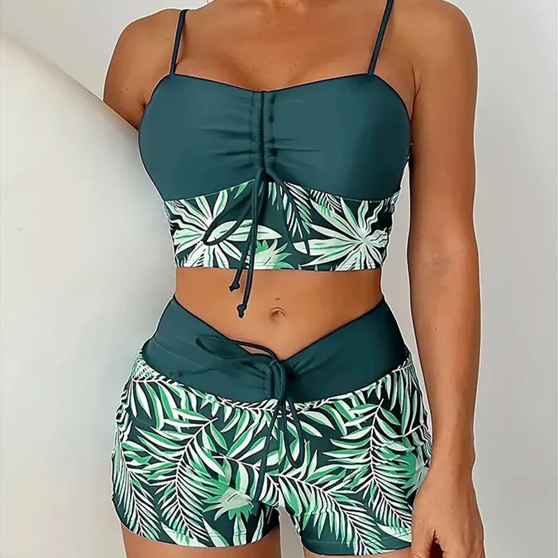 Marielune — Highwaist Bikinihose im Shorts-Stil, Zweiteiler