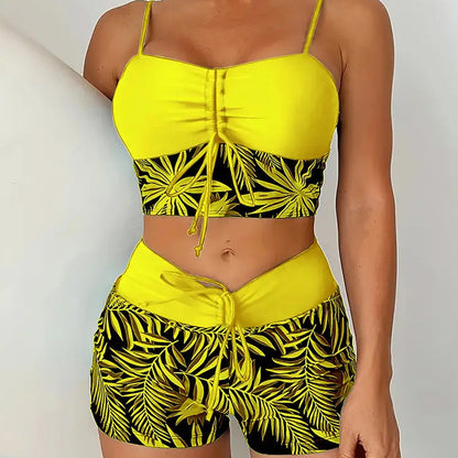 Marielune — Highwaist Bikinihose im Shorts-Stil, Zweiteiler