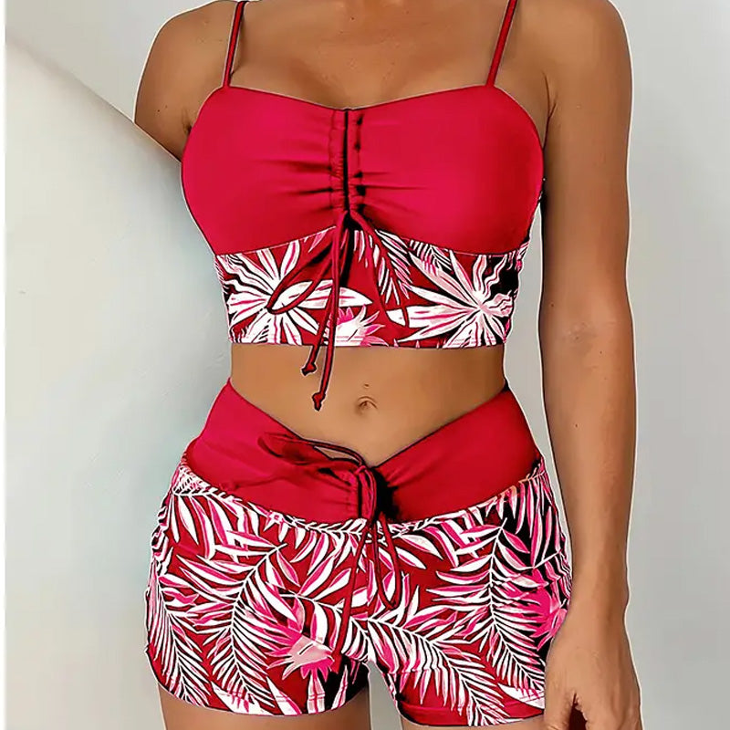 Marielune — Highwaist Bikinihose im Shorts-Stil, Zweiteiler