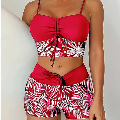 Marielune — Highwaist Bikinihose im Shorts-Stil, Zweiteiler
