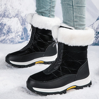 Elowyn — Warme Schneestiefel mit Reißverschluss