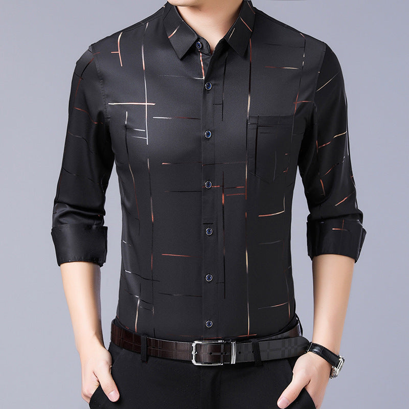 Veltour — Faltenfreies Slim Shirt