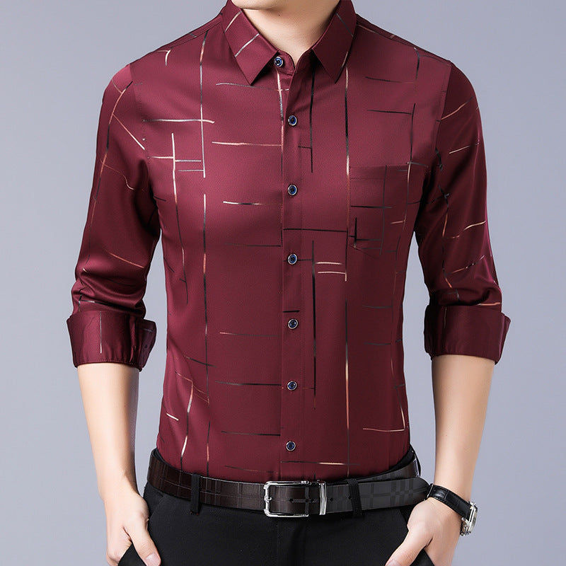 Veltour — Faltenfreies Slim Shirt