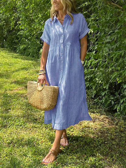 Marchand — Gestreiftes Hemdblusenkleid