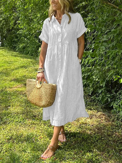Marchand — Gestreiftes Hemdblusenkleid