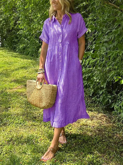 Marchand — Gestreiftes Hemdblusenkleid