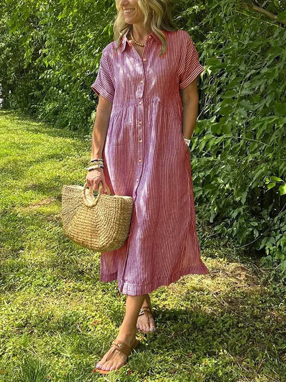 Marchand — Gestreiftes Hemdblusenkleid