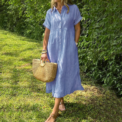Marchand — Gestreiftes Hemdblusenkleid