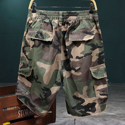 Marchoval — Gepunktete Camo Cargo Shorts