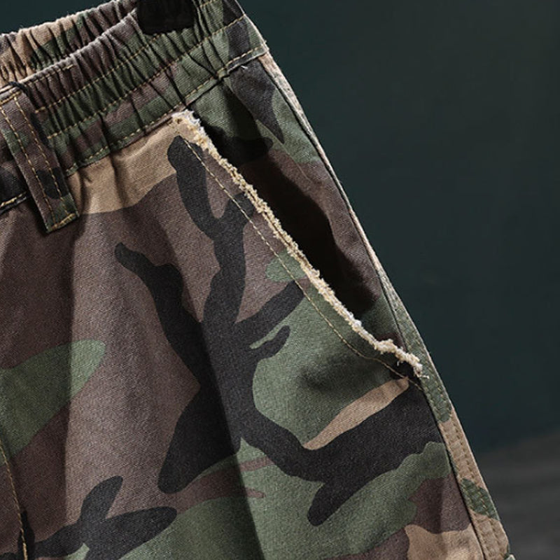 Marchoval — Gepunktete Camo Cargo Shorts
