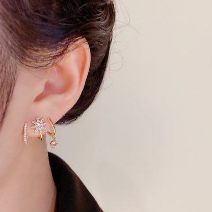Éclaire — Mikro-Pavé Krallenohrringe