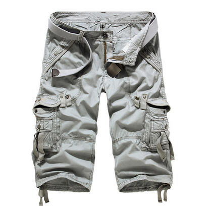 Kastellan — Mehrfach-Taschen Baumwoll-Mix Cargo Shorts
