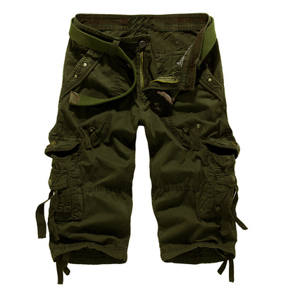 Kastellan — Mehrfach-Taschen Baumwoll-Mix Cargo Shorts