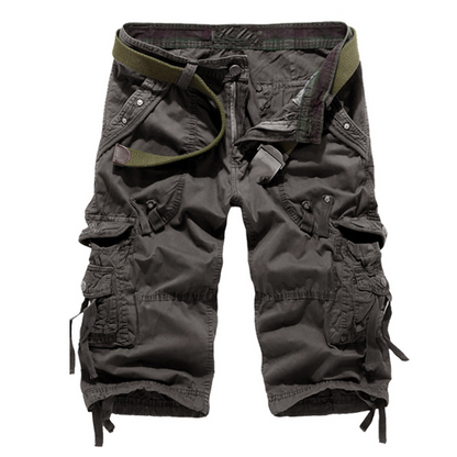 Kastellan — Mehrfach-Taschen Baumwoll-Mix Cargo Shorts