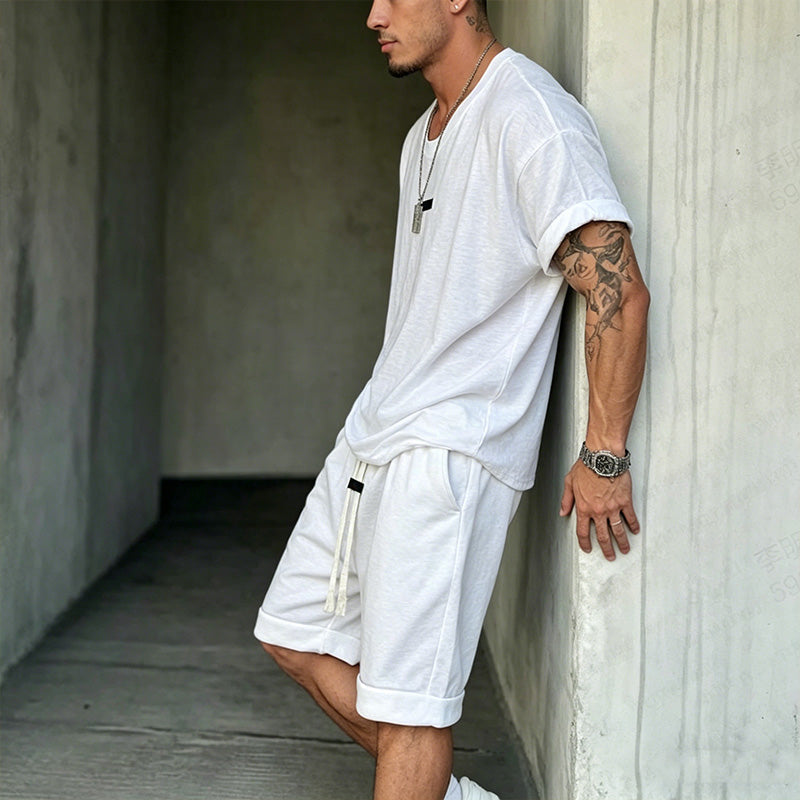 Callenford — Freizeit-Set aus Baumwollmischung – T-Shirt & Shorts