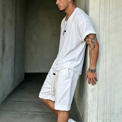 Callenford — Freizeit-Set aus Baumwollmischung – T-Shirt & Shorts