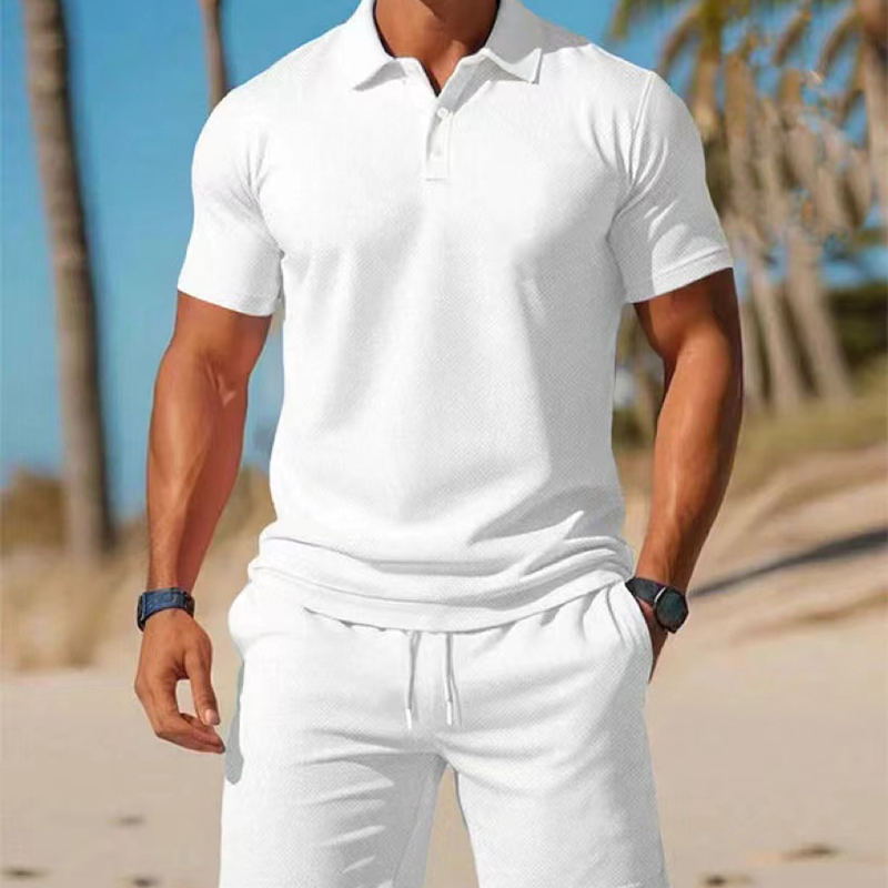 Marcheval — Herren Polo- und Shorts-Set