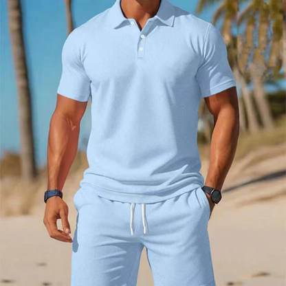 Marcheval — Herren Polo- und Shorts-Set