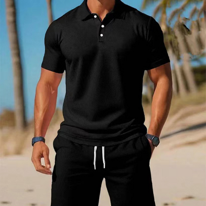 Marcheval — Herren Polo- und Shorts-Set