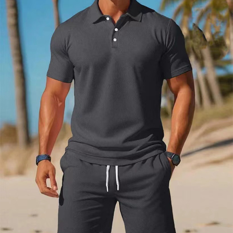 Marcheval — Herren Polo- und Shorts-Set
