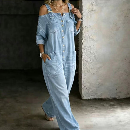 Vaelin — Overall mit weitem Bein und Taschen