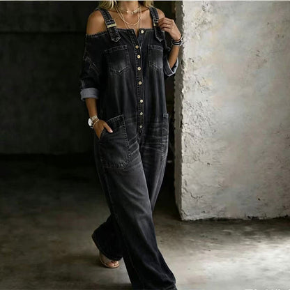 Vaelin — Overall mit weitem Bein und Taschen
