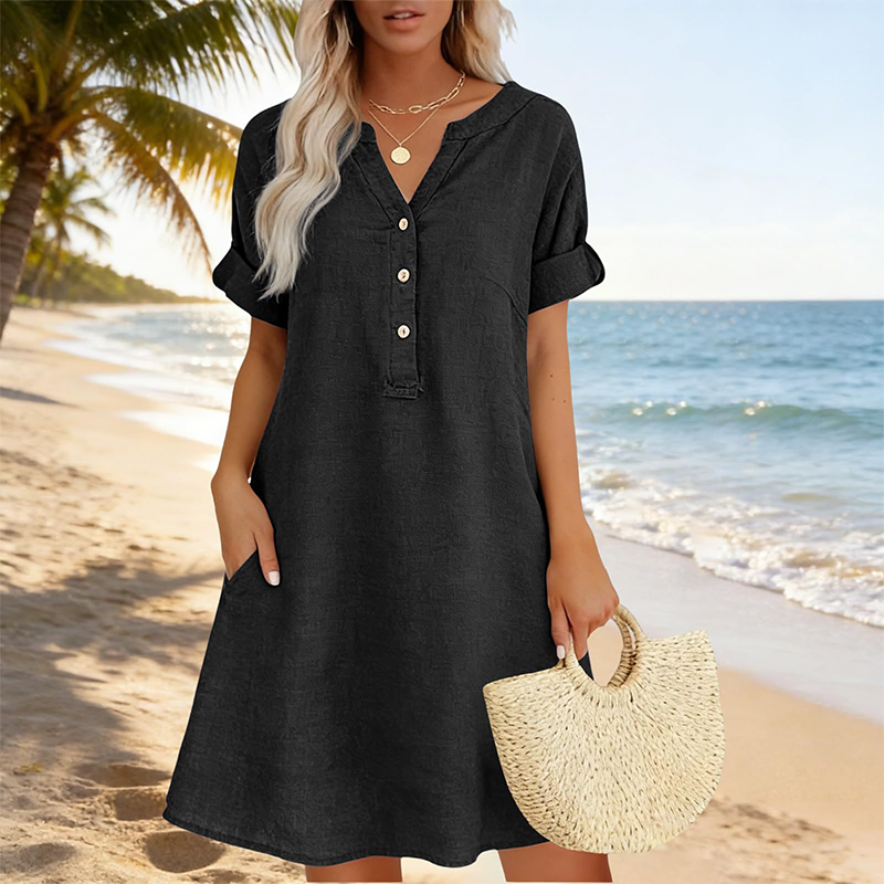 Isaleen — Tunika-Kleid mit Seitentaschen