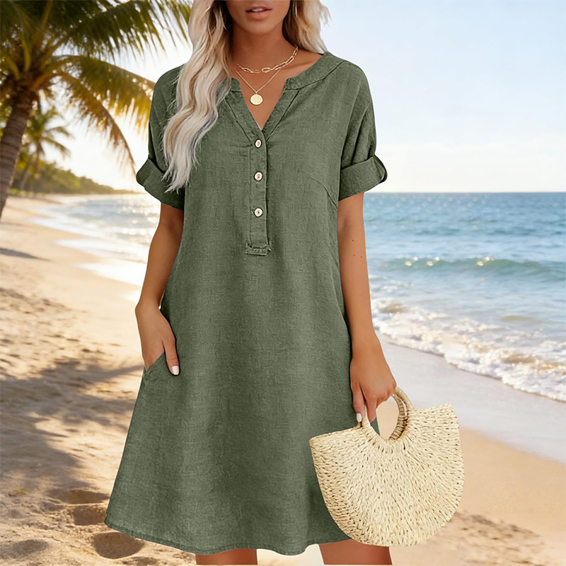 Isaleen — Tunika-Kleid mit Seitentaschen