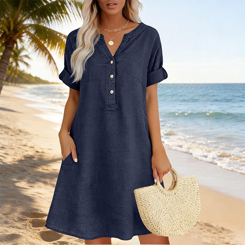 Isaleen — Tunika-Kleid mit Seitentaschen