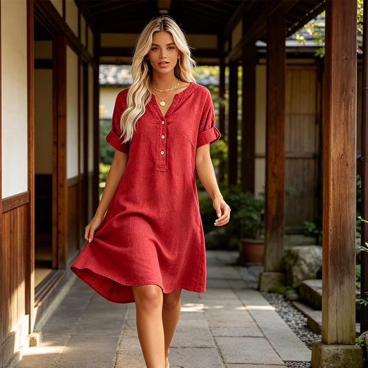 Isaleen — Tunika-Kleid mit Seitentaschen