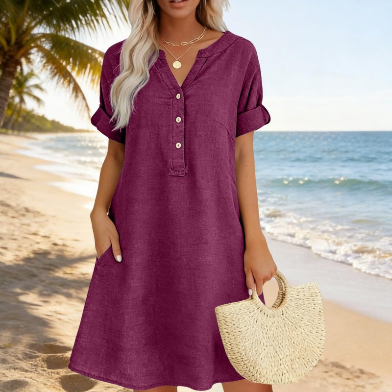 Isaleen — Tunika-Kleid mit Seitentaschen