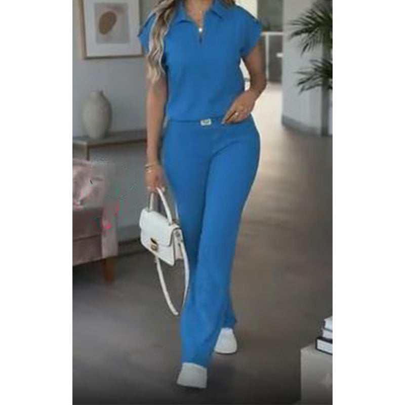 Isadoria — Lässiges Top & Hose Zwei-Teile Set