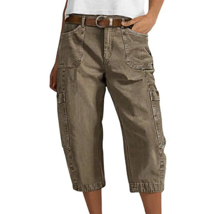 Molena — Lässige Cargo-Caprihose mit geräumigen Taschen