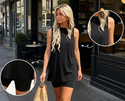 Marisette — Ärmelloses Top & Stretch-Shorts